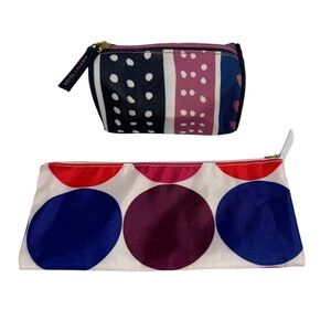 Set of 2 purple & pink Estée Lauder cosmetic bags